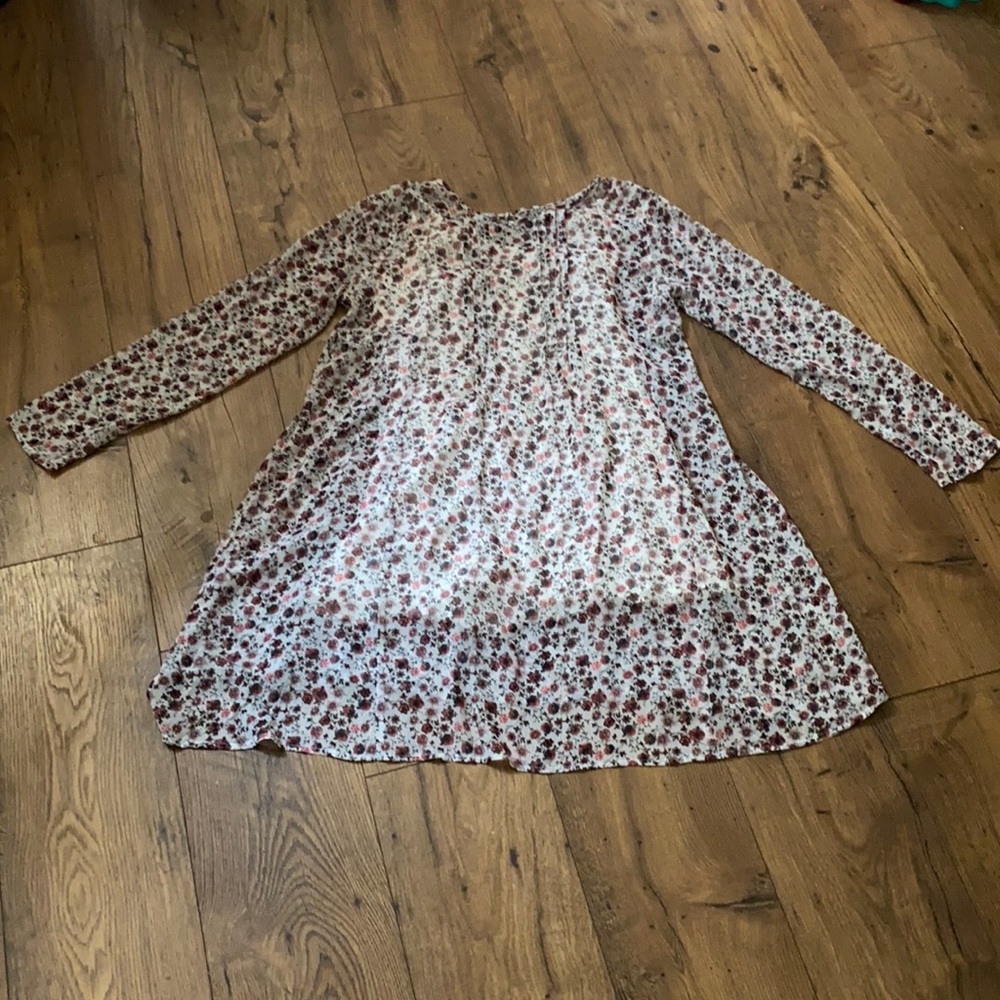 Abercrombie & Fitch Floral Mini Dress - Red and White